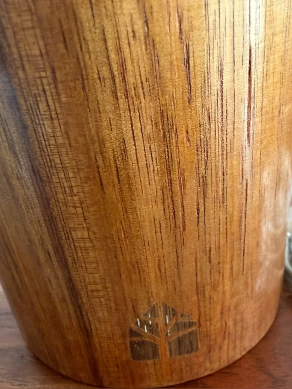 Wooden Utensil Holder & utensil hanging hooks